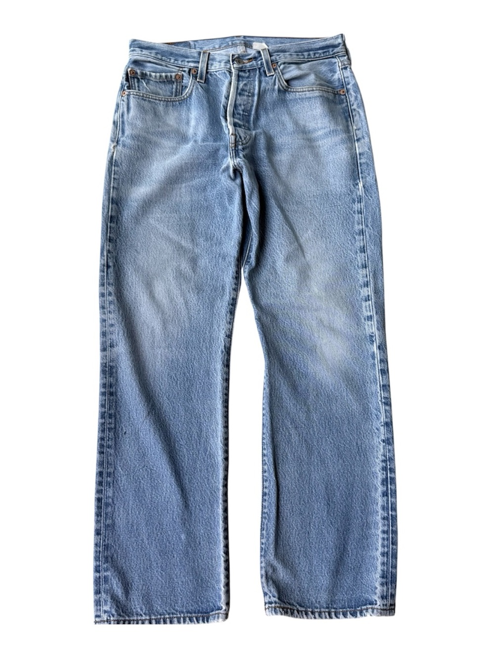 Levi’s Vintage 501’s 90’s Y2K original fit perfectly faded. 33\32 on tag